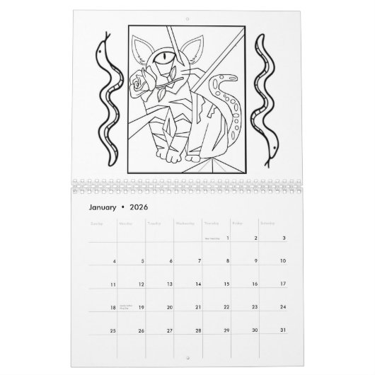 2025 Kleurkalender Kalender (Jan 2026)