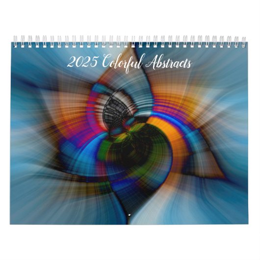 2025 Kleurrijke Abstracts Kalender (Hoes)