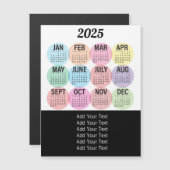 2025 - Kleurrijke Maandkalender (Voorkant / Achterkant)