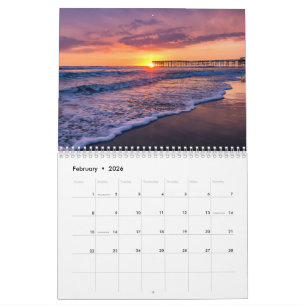 2025 Kleurrijke Vibrant California Sunset Foto Kalender