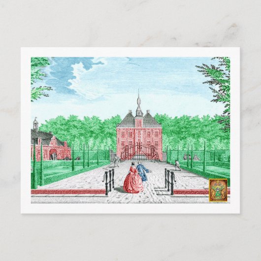 2025 kleurstelling 1760 Print Kasteel De Essenburg Briefkaart (Voorkant)