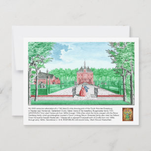 2025 kleurstelling 1760 Print Kasteel De Essenburg Briefkaart