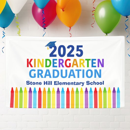 2025 Kleuterschool Afstuderen Basisschool Spandoek