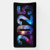 2025 Kosmische sterren Spandoek (Verticaal)