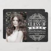 2025  Krijtbord Afstuderen Foto Kaart (Voorkant / Achterkant)