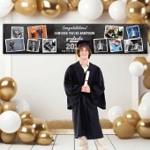 2025 Krijtbord Schets 10 Foto Graduation Party Spandoek