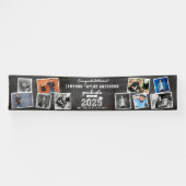 2025 Krijtbord Schets 10 Foto Graduation Party Spandoek (Horizontaal)