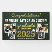 2025 Krijtbord Schets 4 Foto Afstudeerfeest Spandoek (Horizontaal)