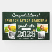 2025 Krijtbord Schets 4 Foto Afstudeerfeest Spandoek (Horizontaal)