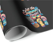 2025 Laat de zomer beginnen 2025 zomervakantie Cadeaupapier (Rol Hoek)