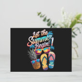 2025 Laat de zomer beginnen 2025 zomervakantie Kaart (Staand voorkant)