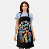 2025 Laat de zomer beginnen 2025 zomervakantie Schort (Gedragen)