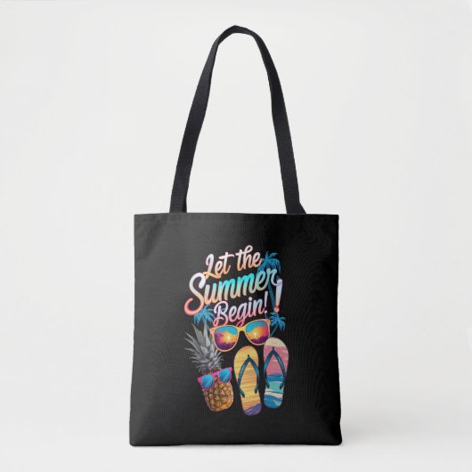 2025 Laat de zomer beginnen 2025 zomervakantie Tote Bag (Voorkant)