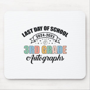 2025 Laatste dag van de school Autograph 3rd Grade Muismat