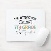 2025 Laatste dag van de school Autograph 7th Grade Muismat (Met muis)