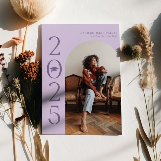 2025 Lavender Arch Afstuderen Aankondiging