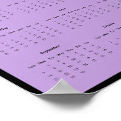 2025 Lente Bloemen Muurkalender Poster (Hoek)