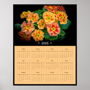 2025 Lente Bloemen Muurkalender Poster