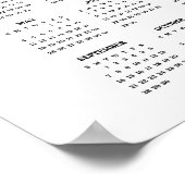 2025 Levendige Rode Kardinaal Poster Kalender (Hoek)