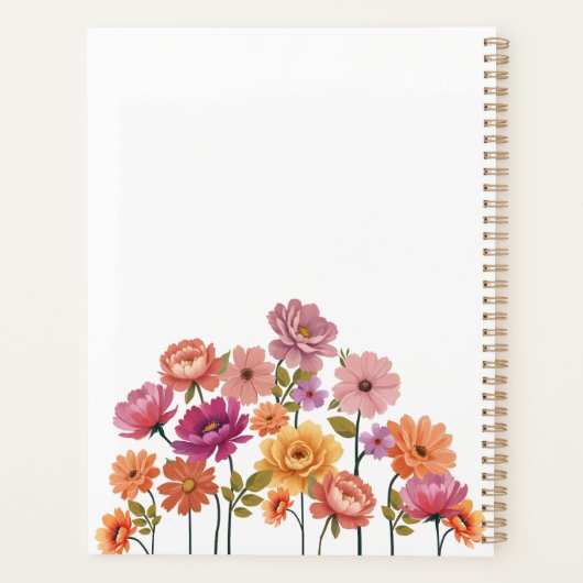 2025 Levendige Waterverf Botanische Bloemen Ontwer Planner (Achterkant)