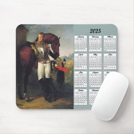 2025 Lieutenant Charles Legrand Painting Calendar Muismat (Met muis)