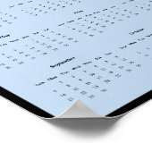 2025 Loon Wandkalender Poster (Hoek)