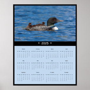 2025 Loon Wandkalender Poster