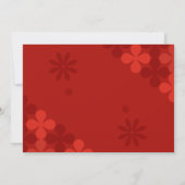 2025 Lunar Nieuwjaar van de Slang Rood Goud Modern Kaart (Achterkant)