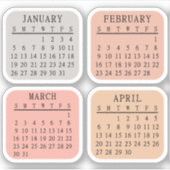 2025 Maandelijks Bullet Journal Kalender Bujo Plan Sticker (Voorkant)