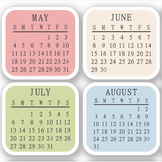 2025 Maandelijkse Bujo Planner Bullet Journal Kale Sticker (Voorkant)