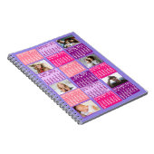 2025 Maandkalender Schattigee Mod 6 Fotocollage Notitieboek (Rechterzijde)