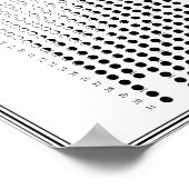 2025 Maanfase Maancyclus Minimalistische kalender Poster (Hoek)