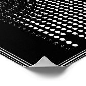 2025 Maanfase Maancyclus Minimalistische kalender Poster (Hoek)