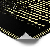 2025 Maanfase Maancyclus Minimalistische Kalender  Poster (Hoek)