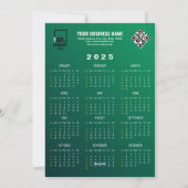 2025 Maankalender QR-code Nieuwjaar van de Slang Feestdagenkaart (Achterkant)