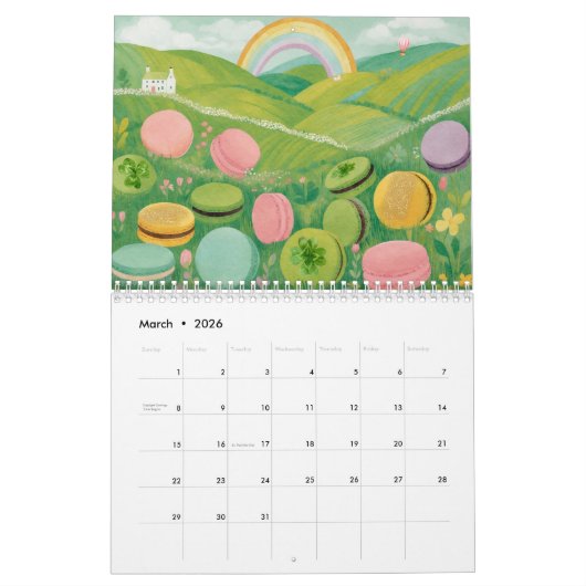 2025 Macaron Kalender (Mar 2026)