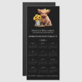 2025 Magnetic Highland Koe Bedrijfskalender (Voorkant / Achterkant)