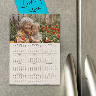 2025 magnetische fotokalender volledig jaar 5x7 Ka Magnetische Uitnodiging