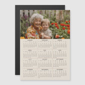 2025 magnetische fotokalender volledig jaar 5x7 Ka Magnetische Uitnodiging (Voorkant / Achterkant)