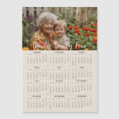 2025 magnetische fotokalender volledig jaar 5x7 Ka Magnetische Uitnodiging (Voorkant)
