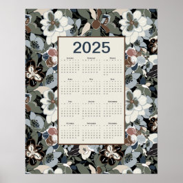 2025 Magnolia Bloemenkalender Poster