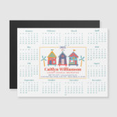 2025 Makelaar Calendar Beach House Magnet (Voorkant / Achterkant)