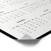 2025 Manhattan Bridge Wall Calendar Poster (Hoek)