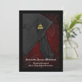 2025 Maroon Red Tassel Charm Afstuderen Kaart (Staand voorkant)