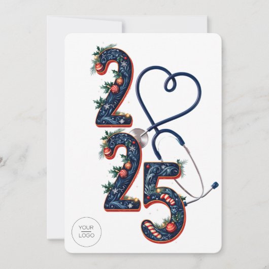 2025 Medische op maat gemaakte logo tekst sjabloon (Voorkant)