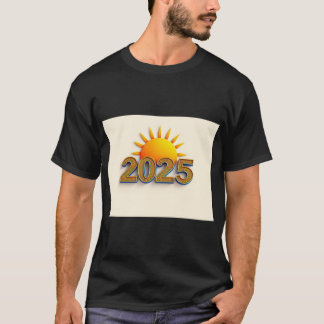 2025 met de zon, opkomen Inspirerende T-shirt