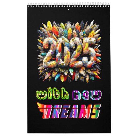 2025 met nieuwe dromen kalender (Hoes)