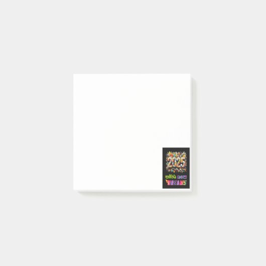 2025 met nieuwe dromen post-it® notes (Voorkant)