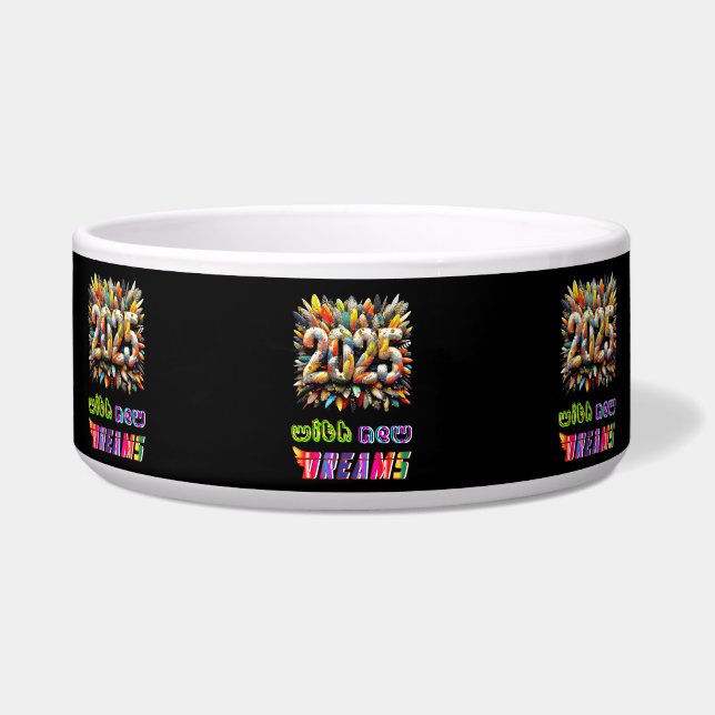 2025 met nieuwe dromen voerbakje (Voorkant)
