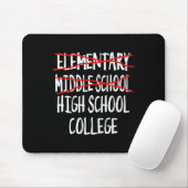 2025 Middelbare School Afstuderen Junior High Scho Muismat (Met muis)